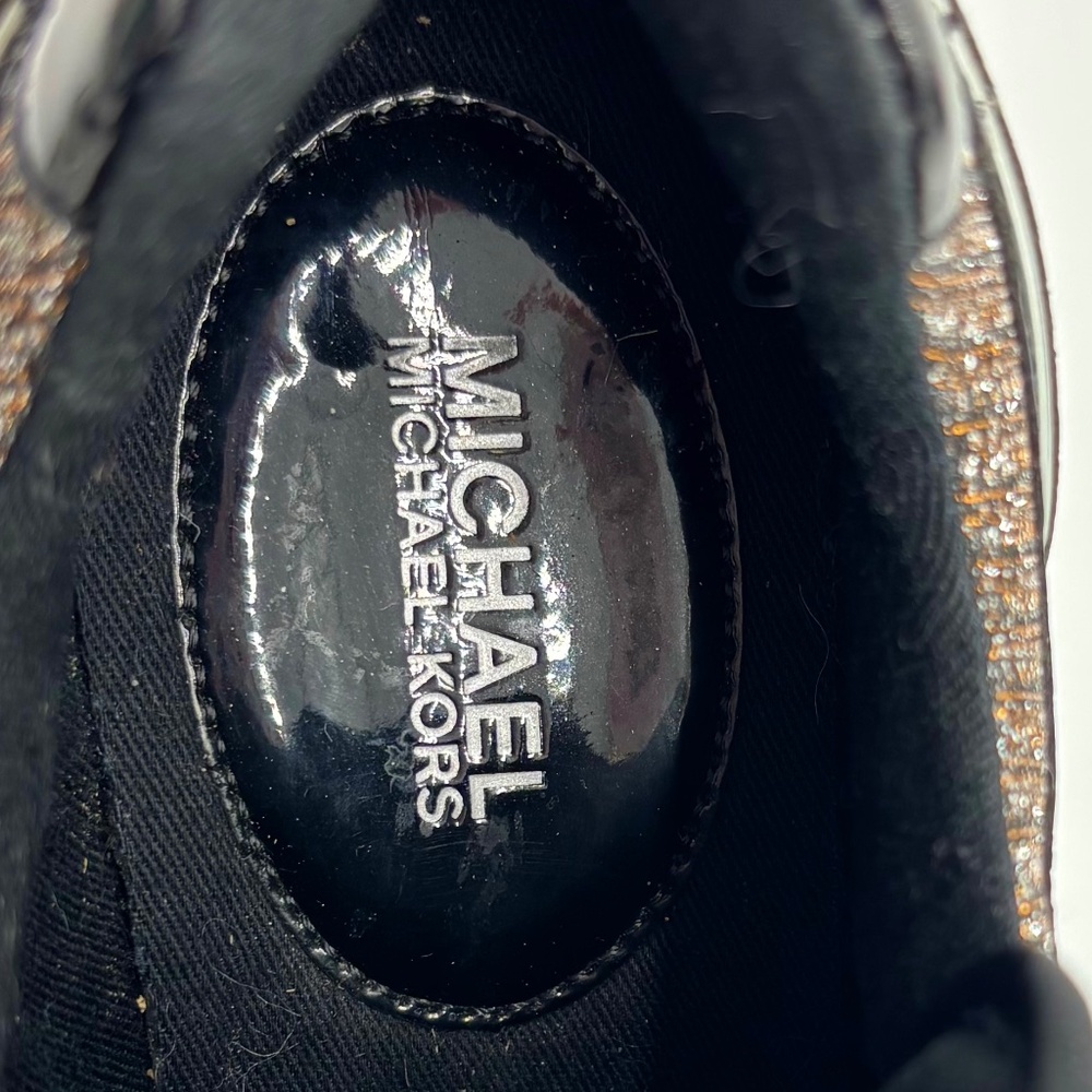 Michael Kors Georgie Chain-Mesh and Leather Trainer Size 8 - Picture 8 of 8